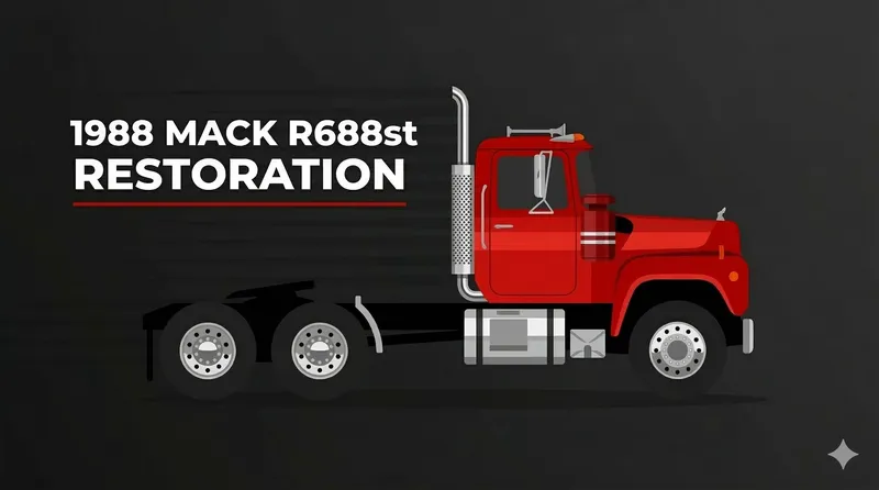1988 Mack R688ST restoration — taking stock